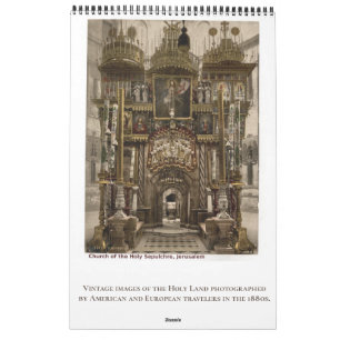 Kristen religiös helig land resefotografering kalender
