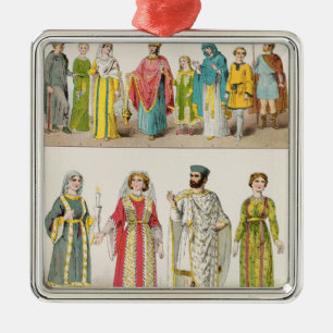 Kristen romersk klänning julgransprydnad metall