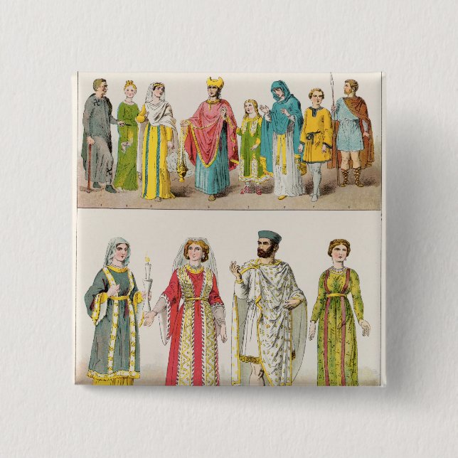 Kristen romersk klänning knapp (Framsida)