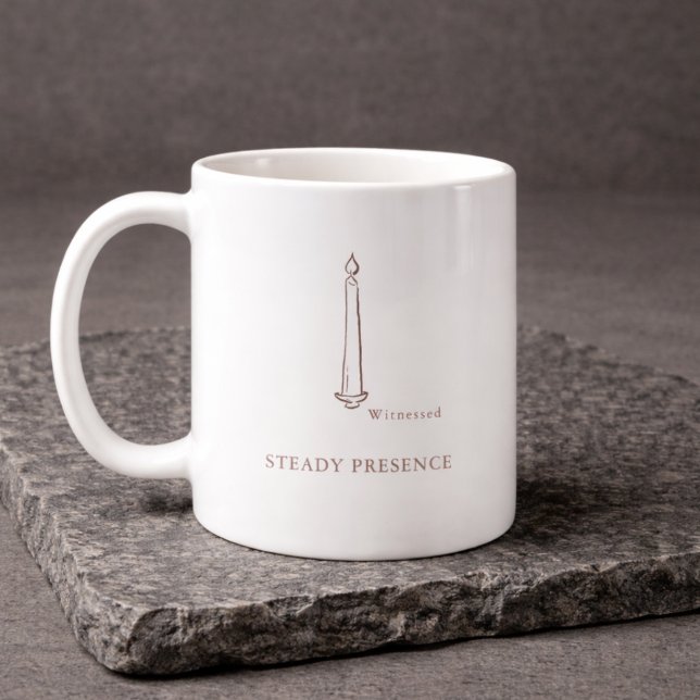 Kristen sakrament Dopförälder Minimalist Mugg Pres (Godparent keepsake mug gift )