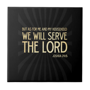 Kristen Scriptural bibelVerse - Joshua 24:15 Kakelplatta