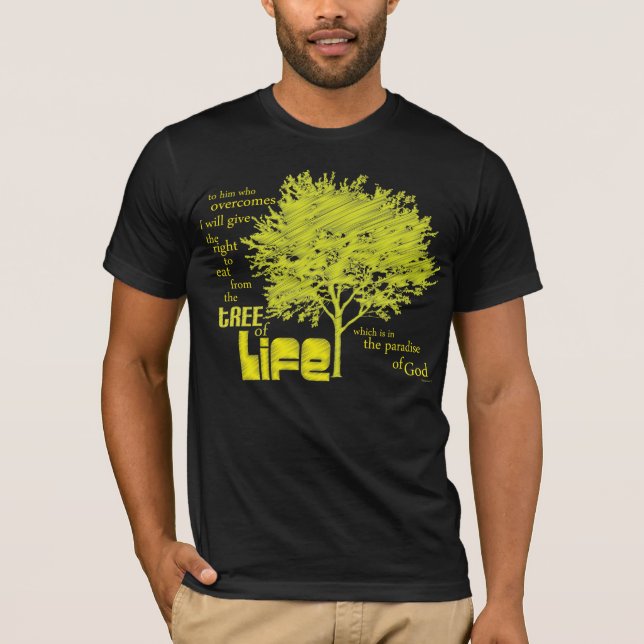 Kristen Scripturet-skjorta för livets träd T-shirt (Framsida)