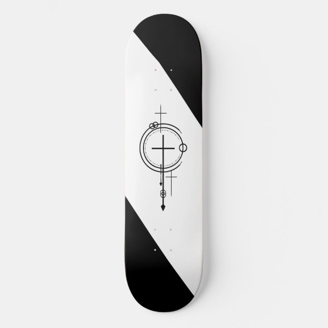 Kristen skateboard geometriska kors (Framsida)