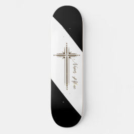 Kristen skateboard geometriskt kors Aldrig Ensam