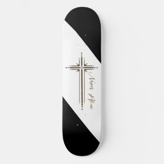Kristen skateboard geometriskt kors Aldrig Ensam