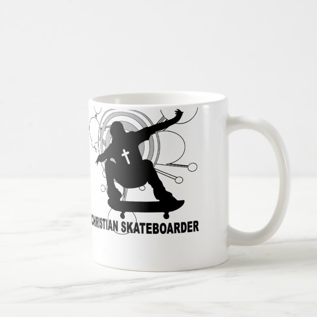 Kristen Skateboarder Kaffemugg (Höger)