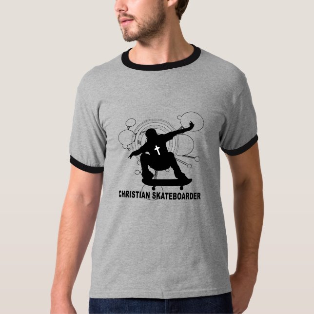 Kristen Skateboarder T Shirt (Framsida)