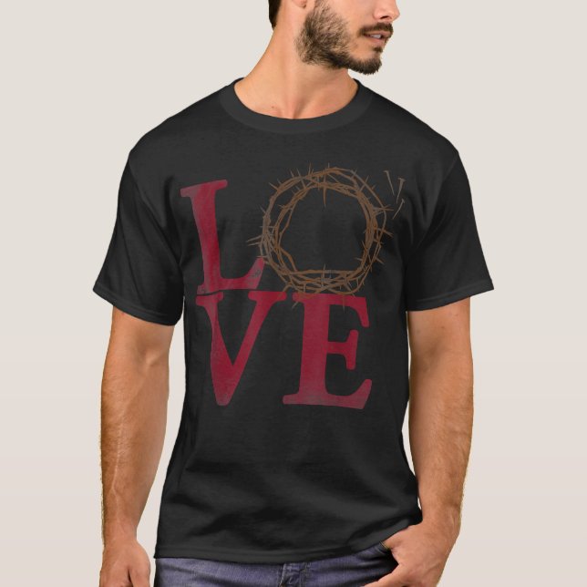 Kristen skjorta  Törnkrans kopia T Shirt (Framsida)
