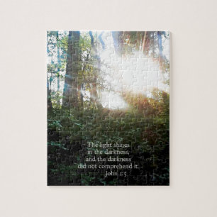 Kristen sol Creationarts för ScripturebibelVerse Pussel