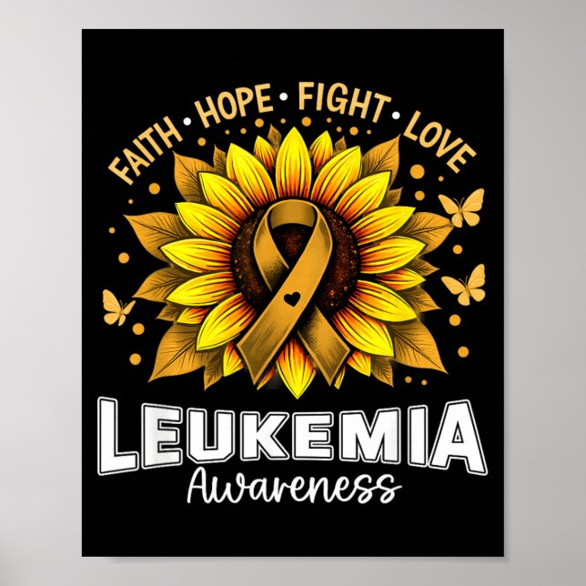 Kristen solros leukemi medvetenhet poster (Framsidan)