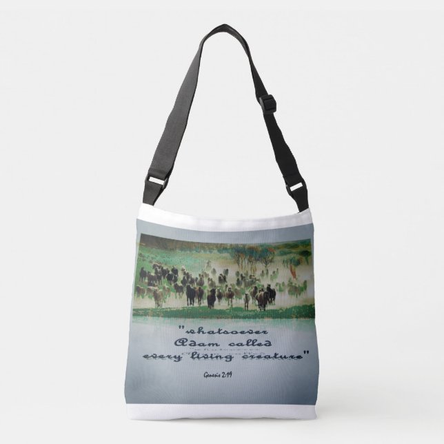 Kristen som är western all över - tryckkor axelväska (Framsida)