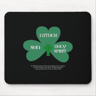 Kristen St Patricks Day Religiös Treenighet Klove Musmatta