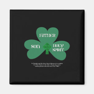 Kristen St Patricks Day Religiös Treenighet Klöver Magnet
