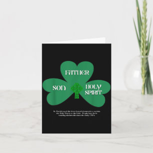 Kristen St Patrick's Day religiös treenighet nejli Kort