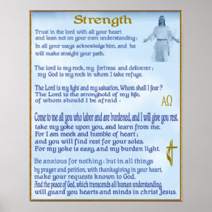kristen strenghscriptureaffisch poster