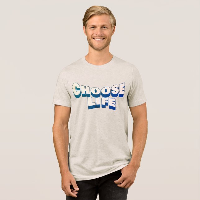 Kristen T-shirt "Välj Liv" (Framsida Full)