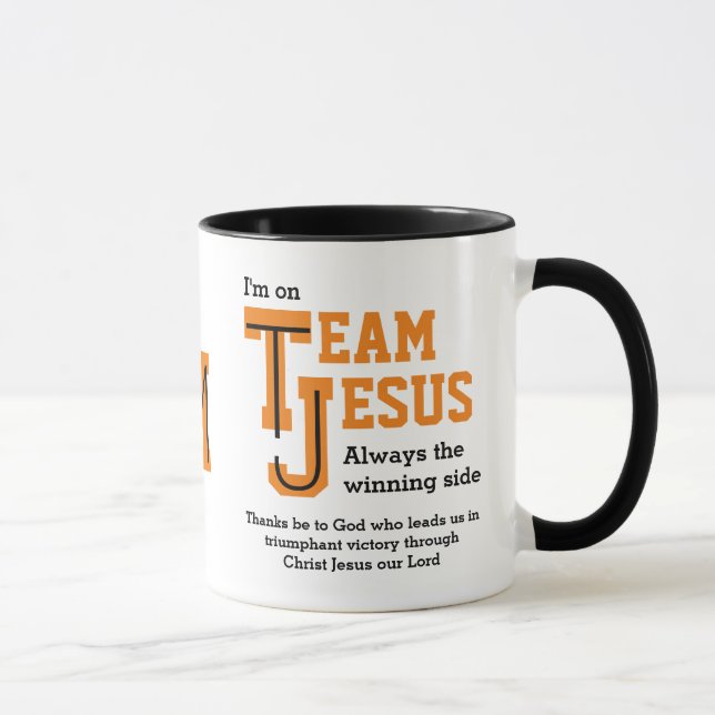 Kristen TEAM JESUS-monogram Mugg (Höger)
