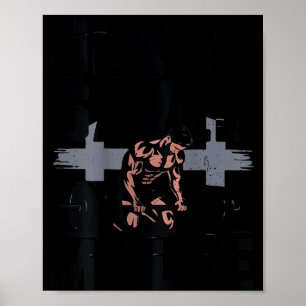 Kristen träning Jesus Kristus räddade mitt liv Gym Poster
