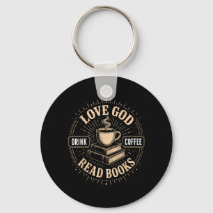 Kristen tro Jesus Böcker Kaffe Troende Nyckelring