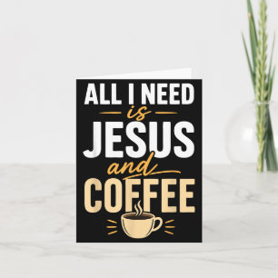 Kristen tro Jesus Kaffe Morgonbön Kort
