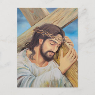 Kristen tro Jesus Kristus Inbjudan Vykort