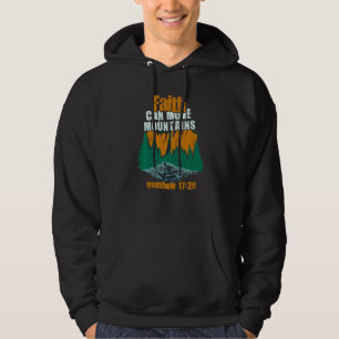 Kristen tro kan flytta berg Jesus Kristus säger Hoodie