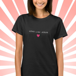 Kristen tro kärlek hjärta flickor T-Shirt