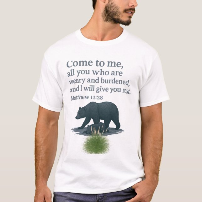 Kristen Tro Över Rädsla T-Shirt – Matteus (Framsida)