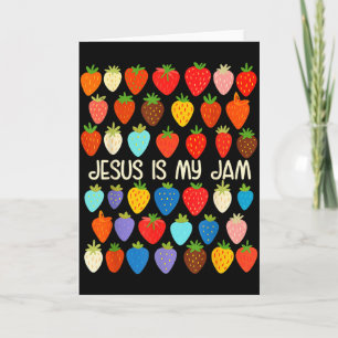 Kristen tro religiös jordgubbe Jesus det är Kort