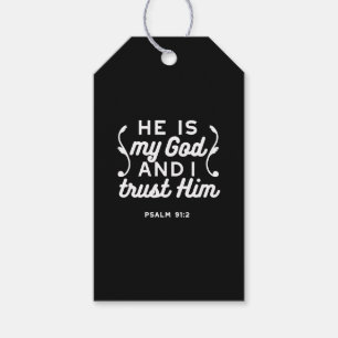 Kristen tros-citat – Lita på Gud Psalm 91:2 Presentetikett