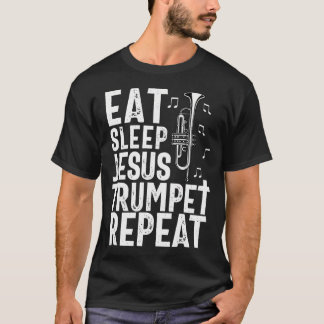 Kristen Trumpetspelare Musik Gudstjänst Kul Trumpe T Shirt