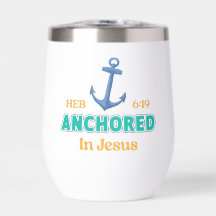 Kristen Tumbler Förankrad i Kristus Vers Design