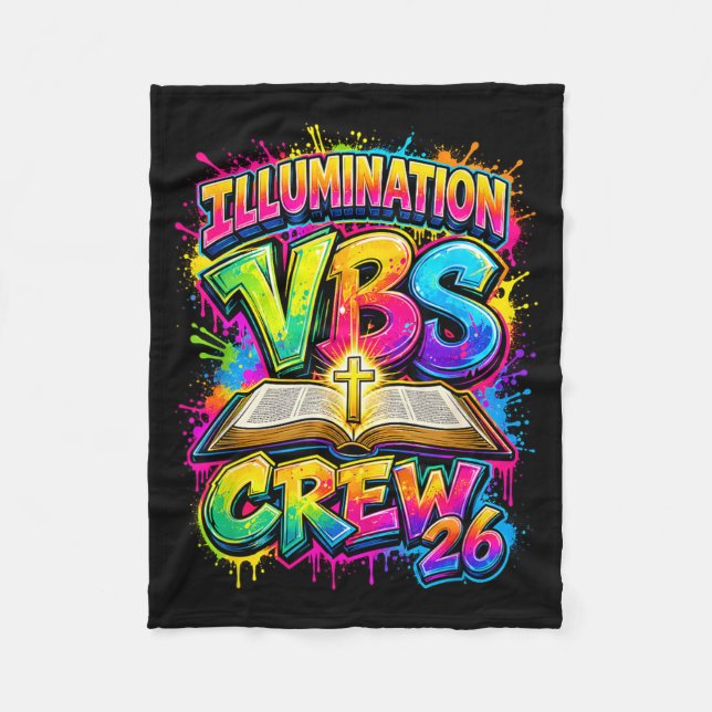 Kristen Upplysning Vbs Crew 2026 Ungdomsläger Fleecefilt (Framsidan)