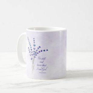 Kristen uppmuntran Lavendel med Skrift Kaffemugg