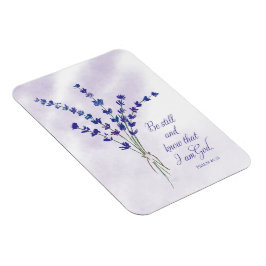 Kristen uppmuntran Lavendel med Skrift Magnet