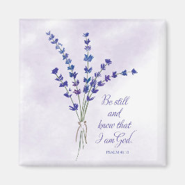 Kristen uppmuntran Lavendel med Skrift Magnet
