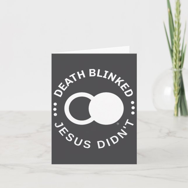 Kristen Uppståndelse Död Blinkade Jesus Gjorde Int Kort (Framsida)