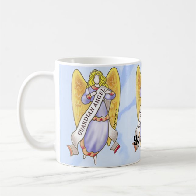 Kristen väktarängel kaffemugg (Vänster)