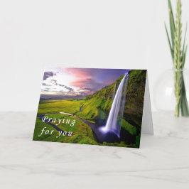 Kristen vattenfall för Scripturesympatikort Kort