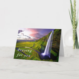 Kristen vattenfall för Scripturesympatikort Kort