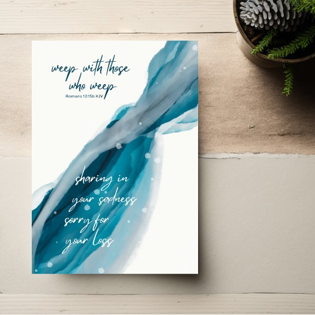 kristen | Vi beklagar förlusten | Sympatkort Kort (Skapare uppladdad)