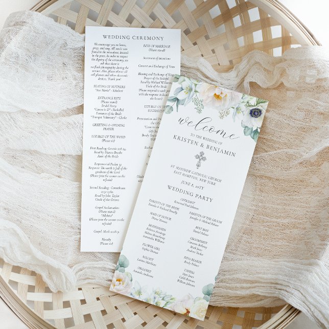 Kristen vit katolsk vigselprogram (Skapare uppladdad)