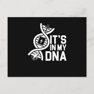 Kristendom i min DNA Jesus Kristus Kor Religion Vykort
