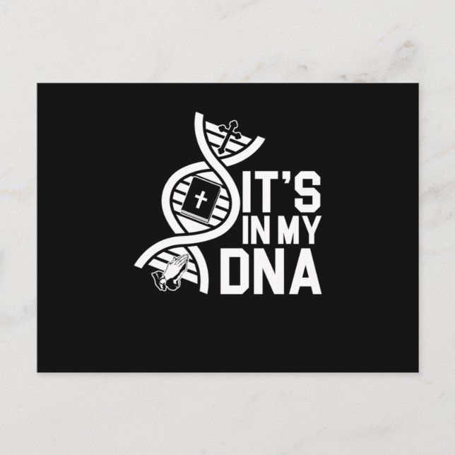 Kristendom i min DNA Jesus Kristus Kor Religion Vykort (Framsida)