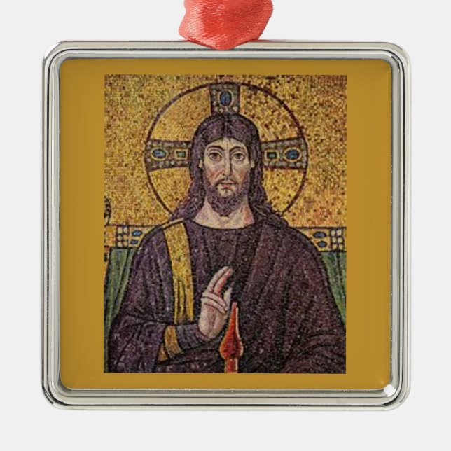 kristendom julgransprydnad metall (Framsidan)