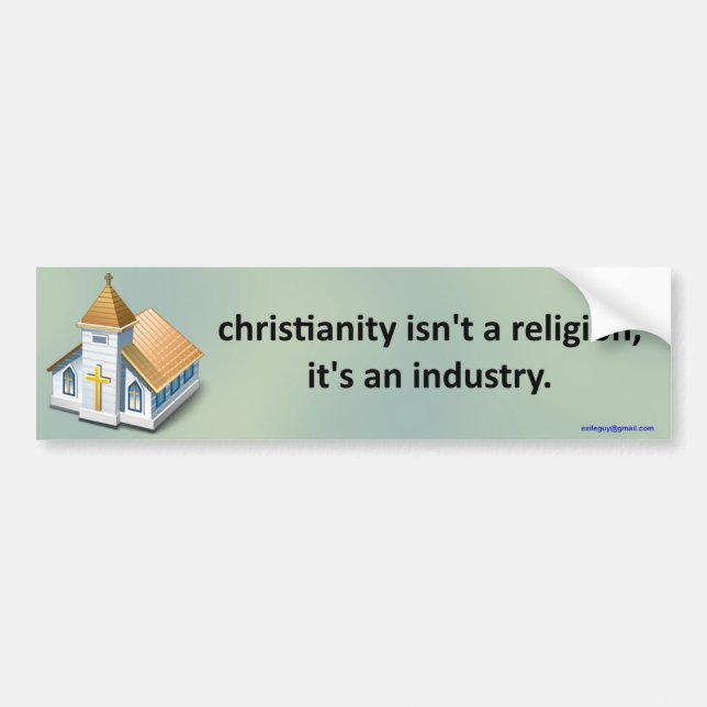 kristendomen är inte en religion… bildekal (Framsidan)
