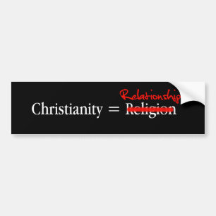Kristendomen är inte en religion bildekal