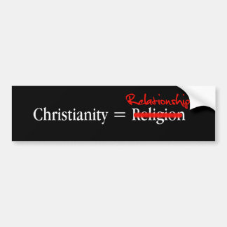 Kristendomen är inte en religion bildekal