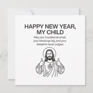 Kristendomen Nyår Jesus  Julkort