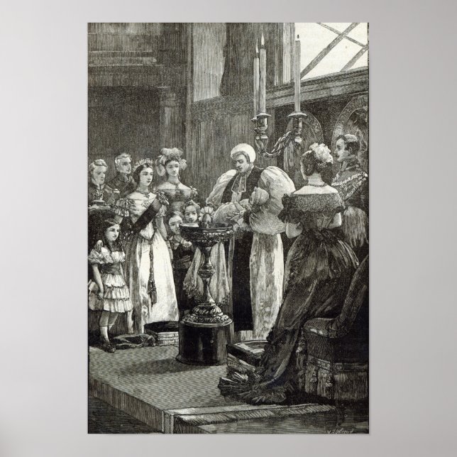 Kristening av prinsessan Louise Poster (Framsidan)